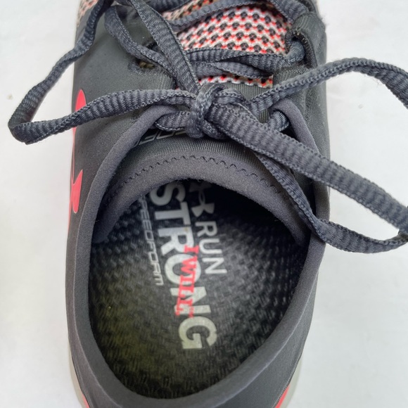 Under Armour Red & Gray Charged Run Strong Athletic Running Shoes Womens US 9.5 - Picture 6 of 9